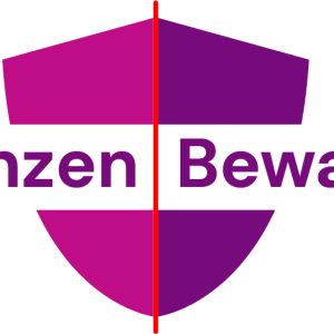 Logo Grenzen Bewaken witte achtergrond